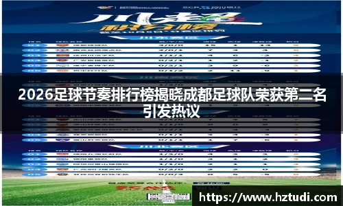 2026足球节奏排行榜揭晓成都足球队荣获第二名引发热议